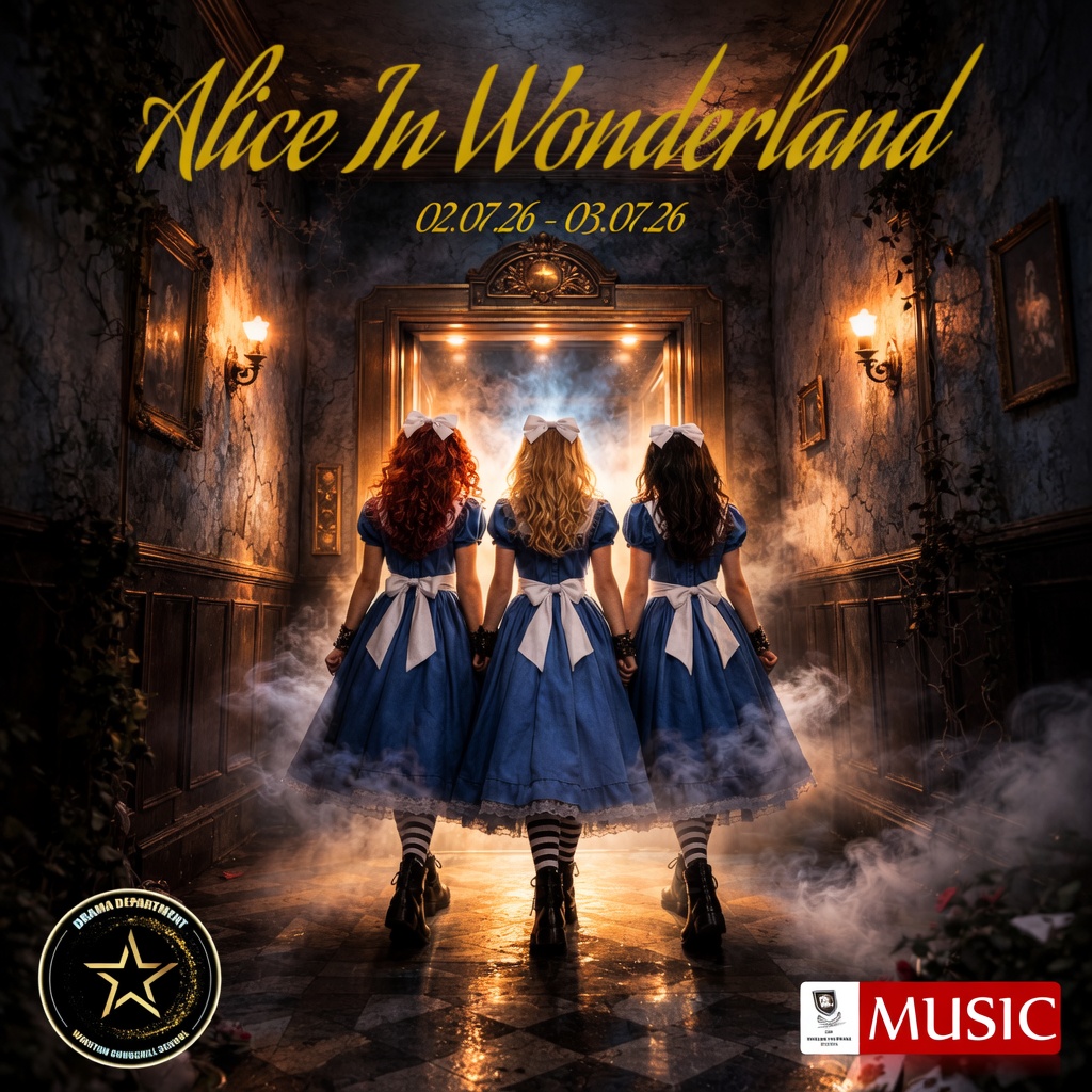 Alice in wonderland square
