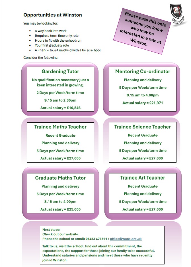 Job flyer